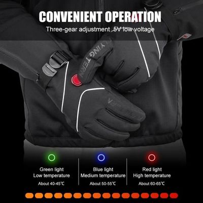 Gants Chauffants Électriques USB - Homme/Femme Hiver | Écran Tactile Anti-Dérapant | Pour Randonnée Ski Motocyclisme - 8