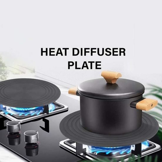 Diffuseur de chaleur – Plaque en fonte pour plaque de cuisson en verre,  diffuseur de chaleur pour cuisinière à gaz, diffuseur à - Cdiscount Maison