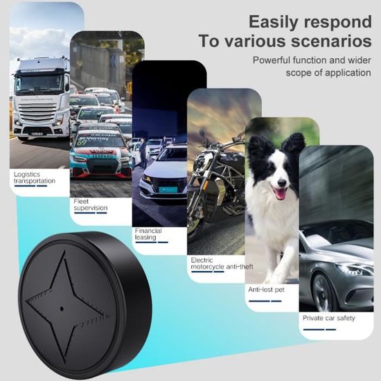 Tracker GPS Véhicule – Aimant Puissant, Réseau 2G, Localisation En Temps Réel, Anti-vol