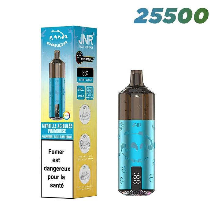 Puff JNR 25K - Blueberry sour Raspberry - 25500 Puffs 2X10ml (20 mg/ml) -  JNR PANDA - Cdiscount Au quotidien