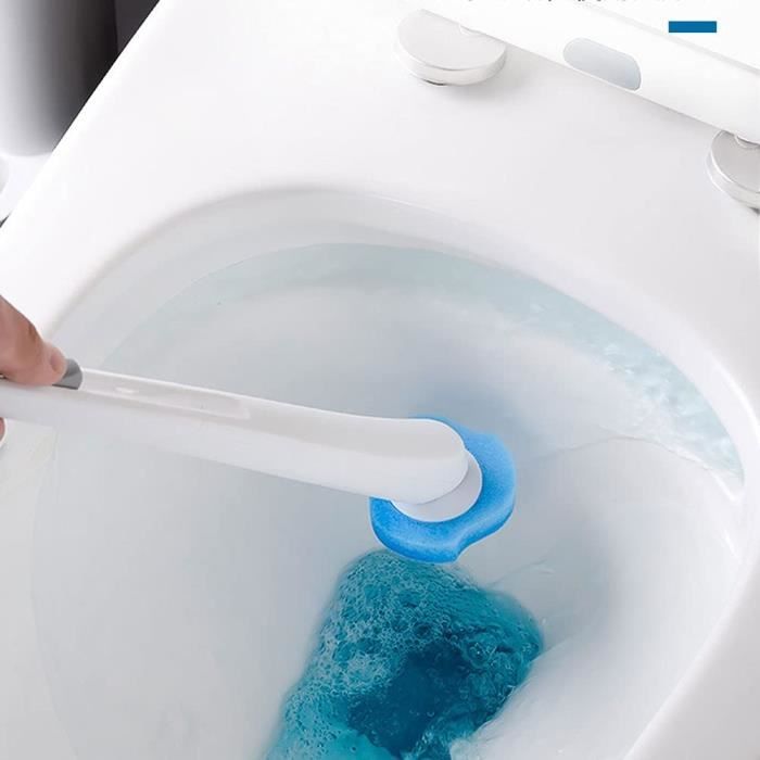 Brosse de toilette jetable avec liquide de nettoyage outil de nettoyage  mural pour salle de bain tête de brosse de remplacement accessoires de Wc  brosse wc usage unique brosse wc jetable 