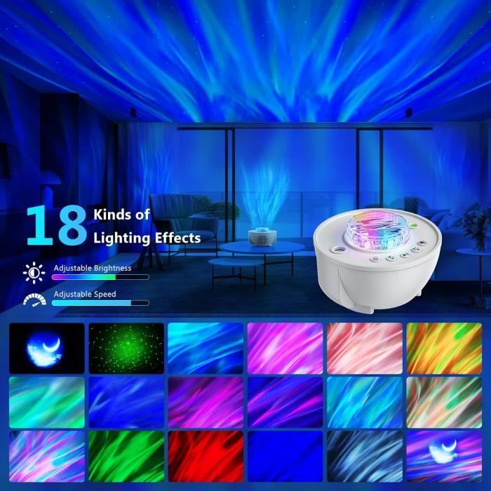 Projecteur Galaxie Etoile Laliled Lampe Projecteur Ciel Étoilé Aurora LED  Veilleuse Enfant avec Haut-parleur Bluetooth Télécommande Minuterie pour  Adultes Chambre Décoration (Noir) : : Luminaires et Éclairage