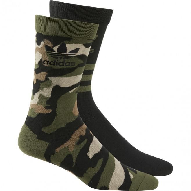 Chaussettes adidas Originals CAMO Noir Homme Pack 2 paires Noir Cdiscount Pret a Porter