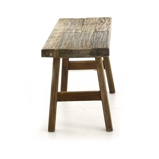 Banc Bois Recycle 100 Cm Noldor Achat Vente Banc Cdiscount