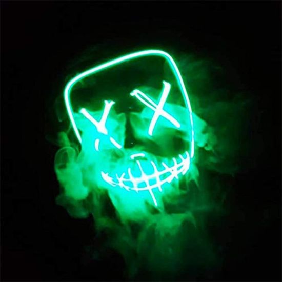 Masque LED de film d'horreur - La Purge - SHOP-STORY - Couleur Bleu -  Cdiscount Jeux - Jouets