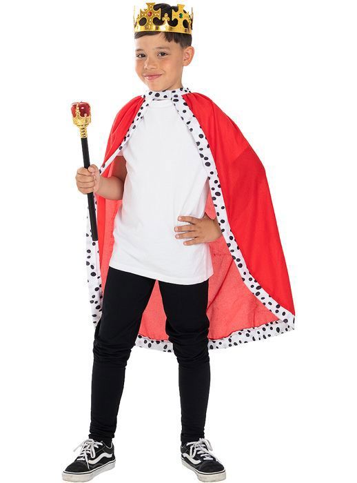 Déguisement Prince Garçon Costume Prince Enfant Avec Couronne - Déguisement Garçon Bleu Et Blanc Pour Fête