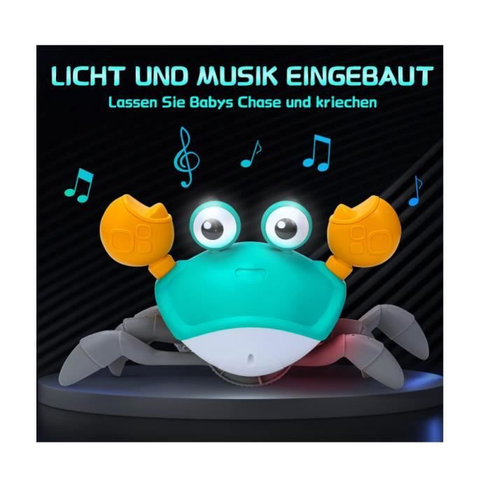Jouet Musical de Crabe Qui Marche pour Enfant,Jouet Crabe Rampant sensoriel  pour Bébé Interactif Électronique Cadeaux - Orange - Cdiscount