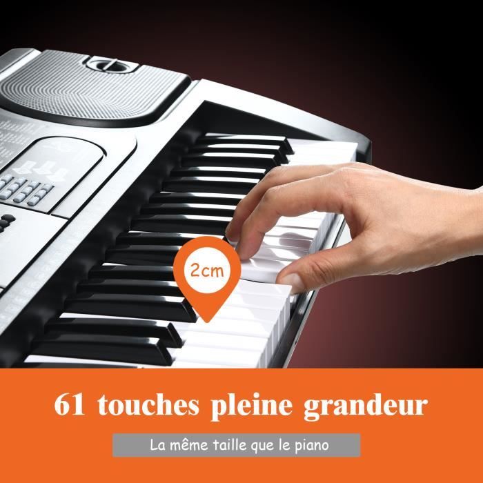 DREAMADE Piano Numérique Clavier Electrique Pliable 88 Touches