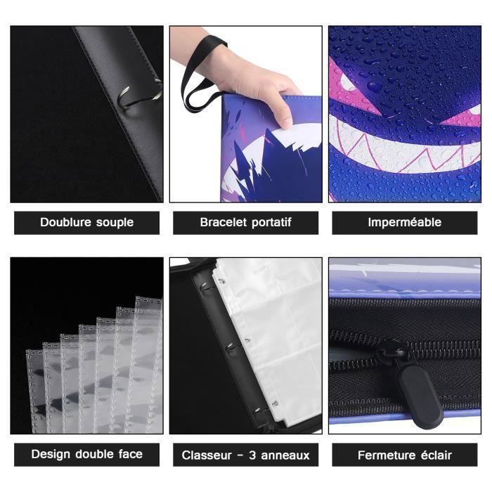 Giftello Album Classeur Pokémon 900 Cartes – Binder XXL + 50 Pochettes Offerte, Sac Imperméable & Étui Protecteur