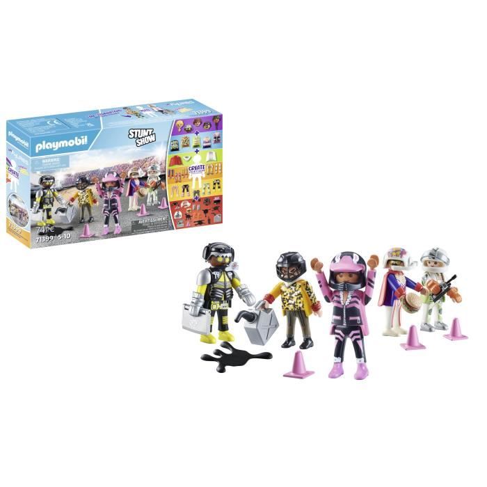 Playmobil 71399 My Figures Cascadeurs – 5 Personnages Interchangeables, Plus De 1000 Combinaisons, Créativité Dès 5 Ans