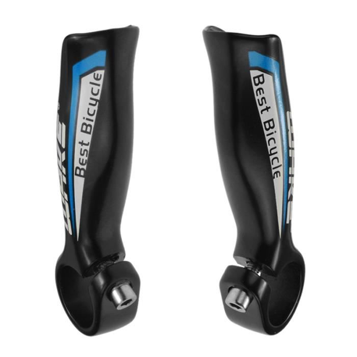 Poignées De Guidon Vélo En Cuir Microfibre - Double Verrouillage, Diamètre 22,2 Mm, Confortables