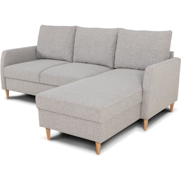 Canapé 3 Places Gris Clair - 180 X 65 X 76 Cm - Neuf Sous Emballage