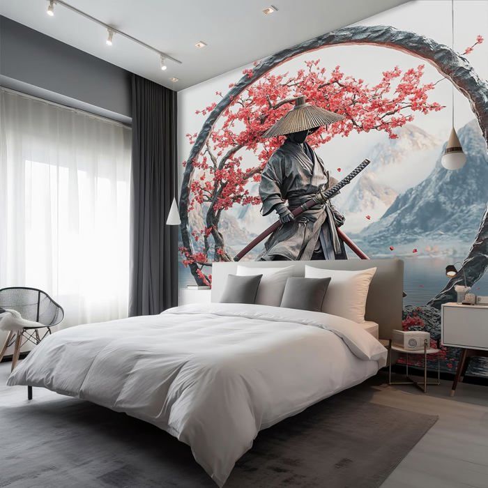 Tableau Samourai Noir et Blanc | TableauDecoModerne