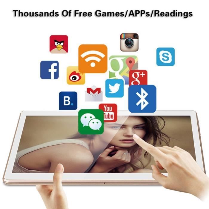 10.1Inch 1 + 16G Android 4.4 Dual Sim double caméra3