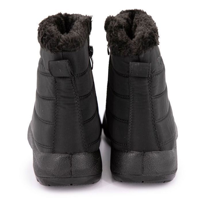 Bottines matelass es fourr es noires pour femme Manoukian Mira