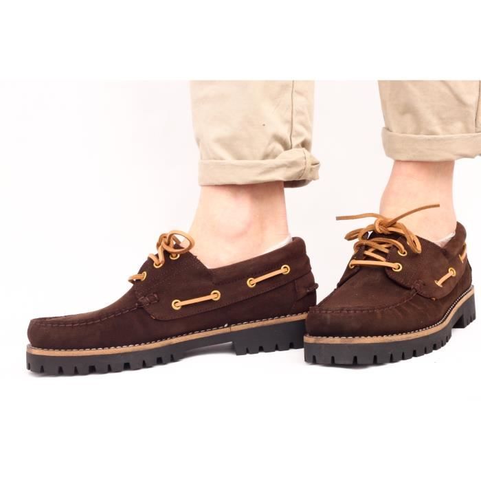 BOATS HOMME CUIR MARRON RETTOS Marron Cdiscount