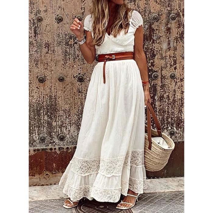 Robe panneau longue sales