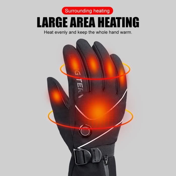 Gants Chauffants Électriques USB - Homme/Femme Hiver | Écran Tactile Anti-Dérapant | Pour Randonnée Ski Motocyclisme - 1