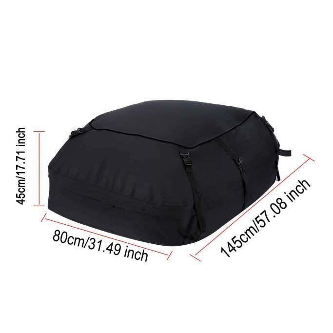 OPI15214 COFFRE DE TOIT porte bagages en tissu 145x80x45CM 400D porte bagages sur le toit impermeable Protection solaire vo Cdiscount Auto