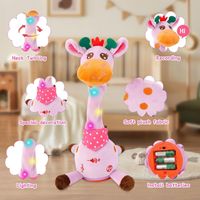 Girafe Qui Danse Et Parle - Jouet Musical Répétiteur, Peluche Interactive Pour Bébé, Cadeau éducatif