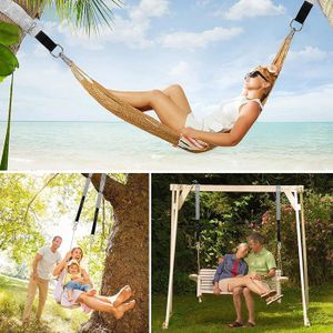 VFANDV Sangle Hamac, Fixation de Balançoire, 2x150 cm Sangle Balancoire