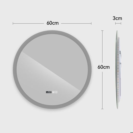 GXSDYYDS MMiroir Salle De Bain Avec Eclairage, 110 × 55cm Miroir LED