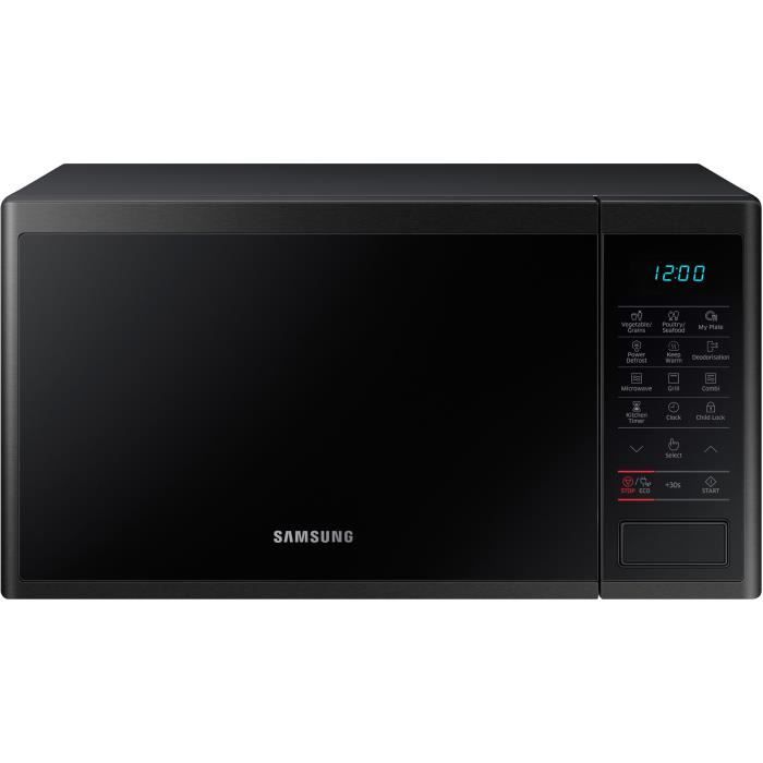 SAMSUNG MG23J5133AK - Micro ondes grill noir - 23 L - 800 W - Grill 1100 W - Pose libre