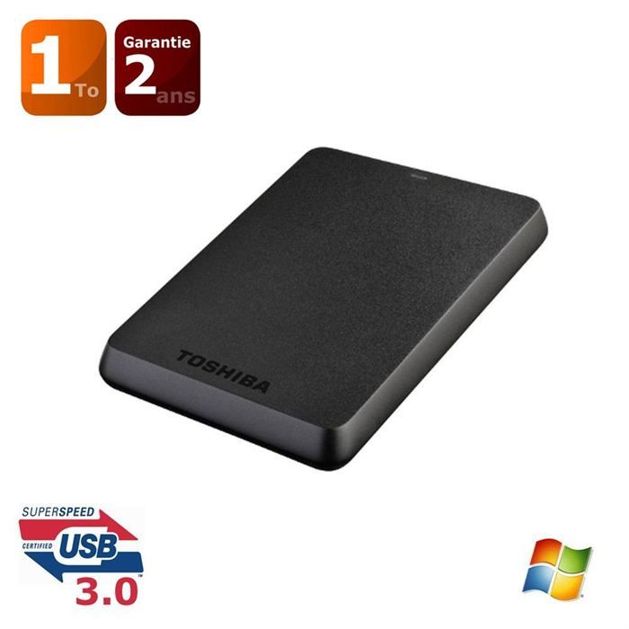 Toshiba STOR.E BASICS 2.5 1000 Go Noir