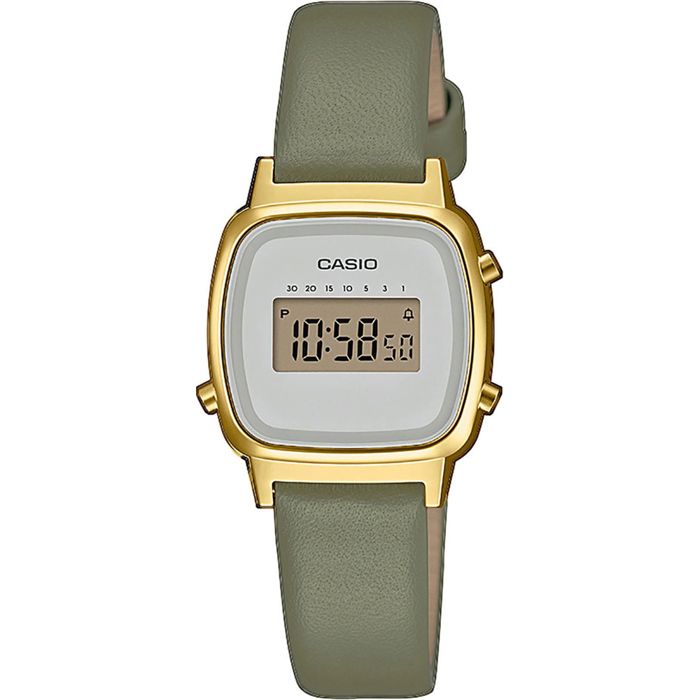 CASIO Collection Montre LA670WEFL-3EF chrono, compte à rebours, alarme, calendrier