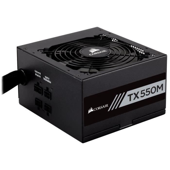 CORSAIR Alimentation TX550M - 550 Watts - Semi Modulaire - 80+ Gold (CP-9020133-EU)