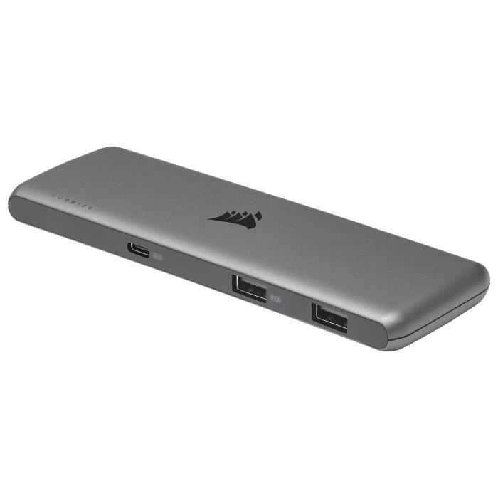 Corsair Hub d’extension USB100 - 7 ports USB-C/UBS-A - 3 ports USB TypecC - 4 ports Type-A (CU-9000003-EU)