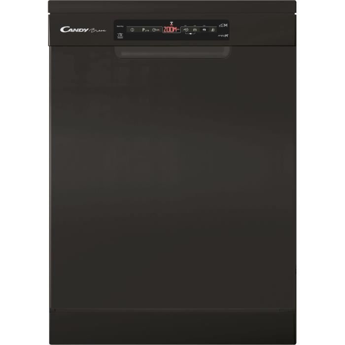 Lave-vaisselle pose libre CANDY CF5E3D3FB - 15 couverts - Induction - L60cm - 45 dB - connecté - Noir