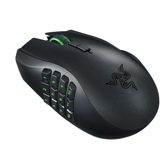 RAZER Souris Gamer NAGA EPIC CHROMA - Sans fil - Laser - Rétroéclairé RGB - 8200 dpi - 19 boutons