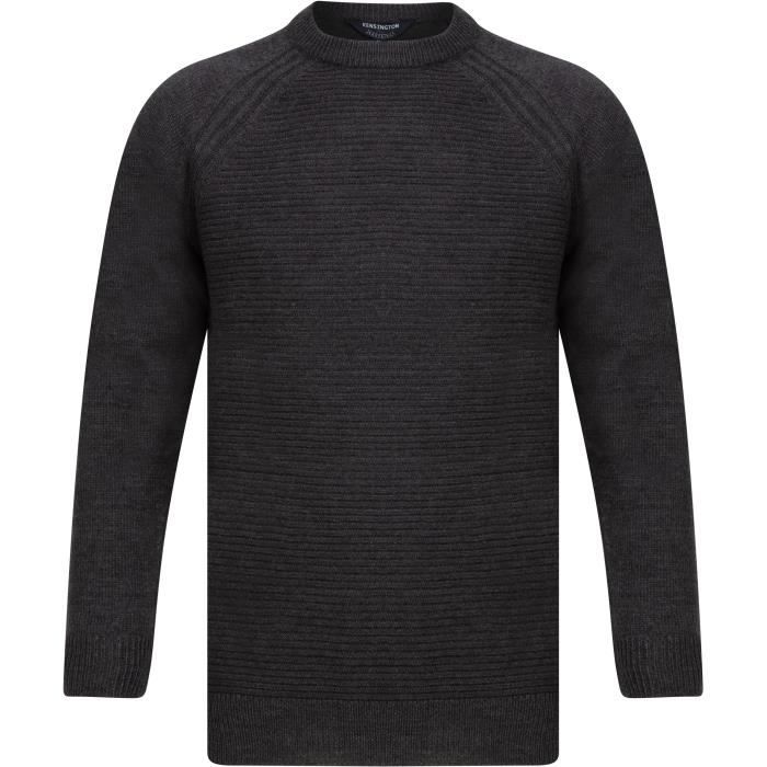 KENSINGTON EASTSIDE Pull Col Rond Gris Chiné Homme