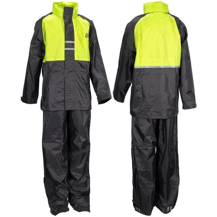 RALKA Set Veste + Pantalon Pluie - Enfant - Gris et Jaune