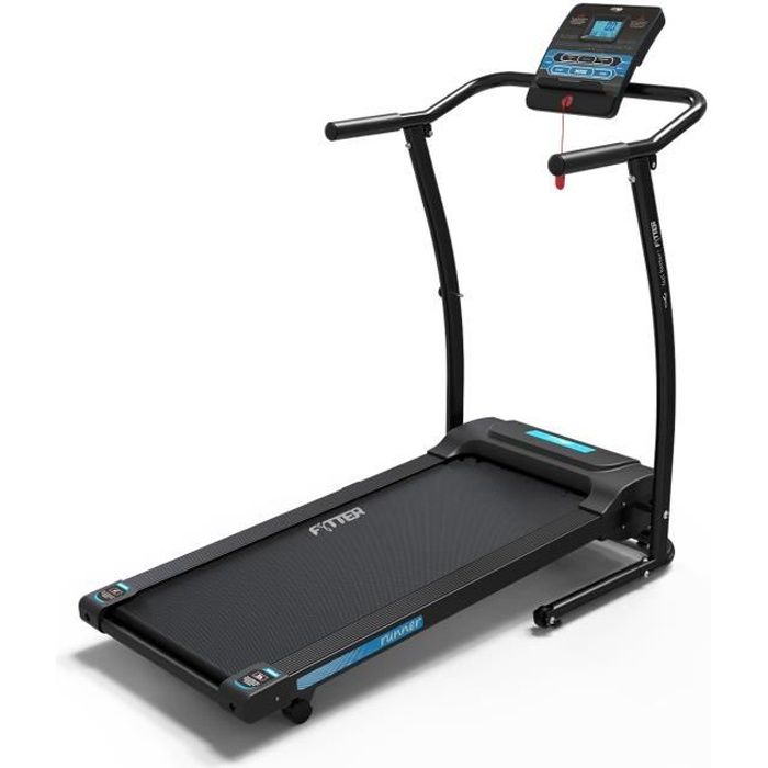 FYTTER Tapis de course 10 km/h RUNNER RU-3SX avec moteur de pic de 1,5 CV vitesse maximale de 10km/h et 2 niveaux d'inclinaison