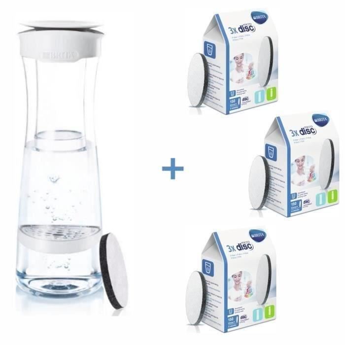 BRITA Bouteille filtrante FILL&SERVE + 3 Pack 3 disques pour bouteille filtrante