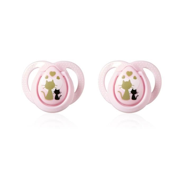 TOMMEE TIPPEE 2 Sucettes Moda Close To Nature 0-6m - Fille
