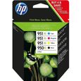 HP 950/951XL Pack de 4 cartouches noire et trois couleurs grande capacité authentiques (C2P43AE)-0