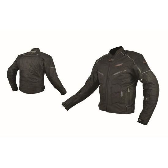RIDER TEC Blouson Moto Textile Noir Protections CE Cdiscount Auto
