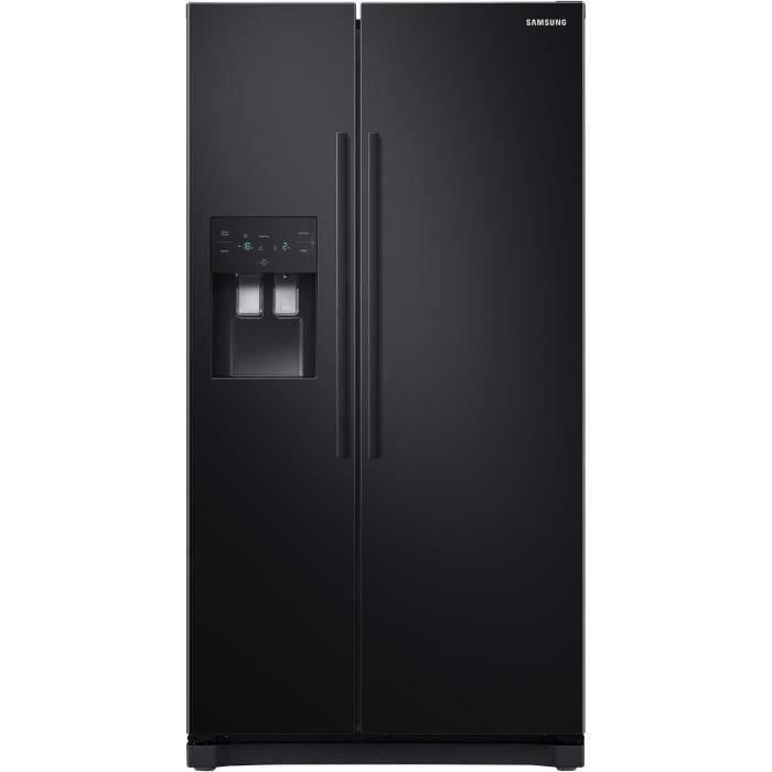 SAMSUNG RS50N3503BC-Réfrigérateur américain-501 L (357 + 144 L)-Froid  ventilé--L 91,2 x H 178,9 cm-Noir - Achat / Vente réfrigérateur américain  SAMSUNG RS50N3503BC-Réfrigérateur américain-501 L (357 + 144 L)-Froid  ventilé--L 91,2 x H 178,9 cm-Noir