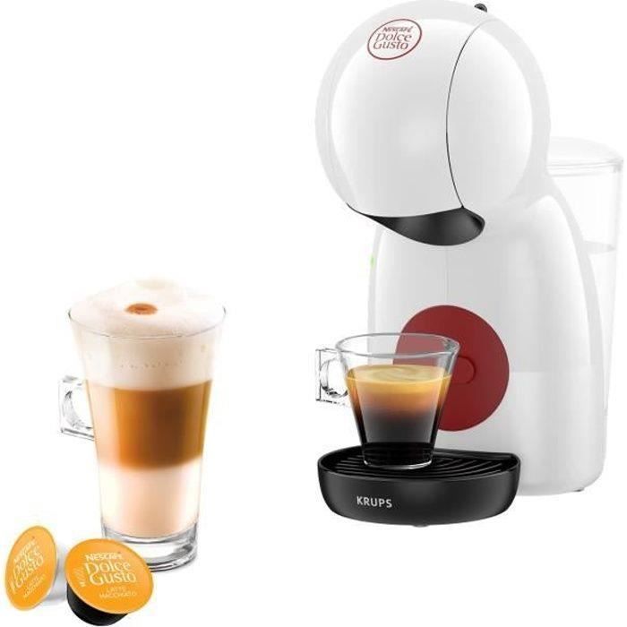 KRUPS Nescafé Dolce Gusto Machine à café multi-boissons, Ultra compact, Intuitive, Piccolo XS blanch