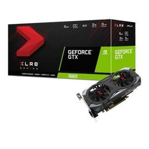 PNY Carte graphique GeForce GTX 1660 6 Go XLR8 Gaming OC Limited Edition PNY Carte graphique GeForce GTX 1660 6 Go XLR8 Gaming OC Limited Edition