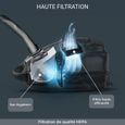 ROWENTA Silence Force Effitech® Aspirateur avec sac, 4,5 L, 400 W max, 57 dB(A), Eco-responsable, Fabriqué en France, Rouge RO7473EA-1