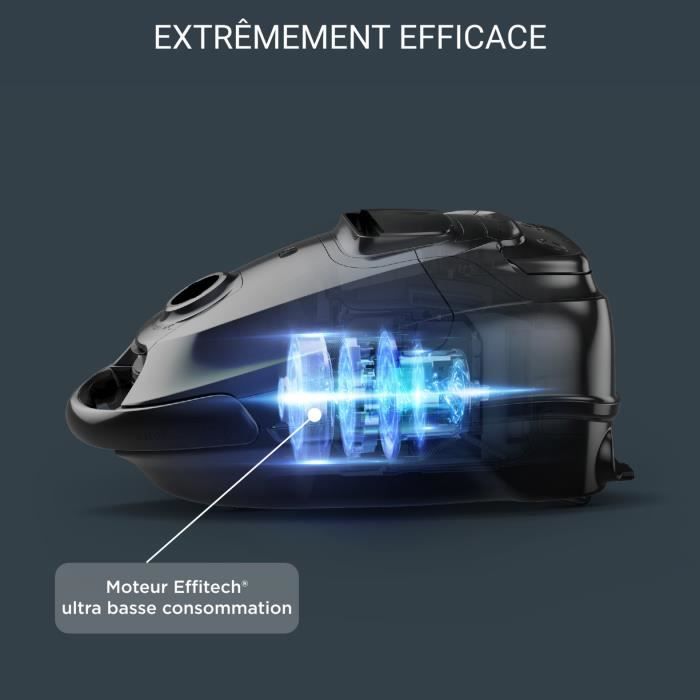 ROWENTA Aspirateur traineau avec sac Silencieux Performant