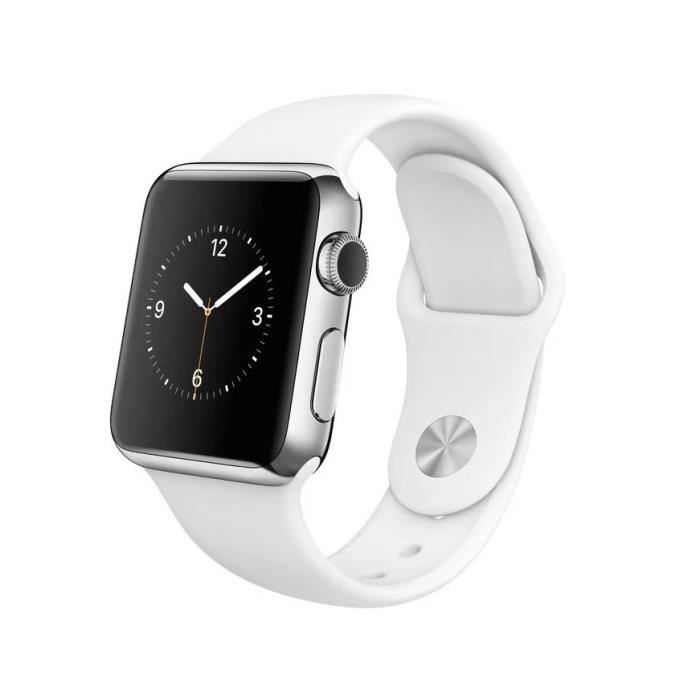 Apple Watch 1st Gen - 42 mm - Blanc - Reconditionné - Etat correct - Cdiscount  Téléphonie