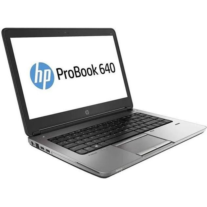 Ordinateur Portable HP 640 G1 - Core i5 - RAM 8Go - SSD 480Go - Windows 10 - Reconditionné - Etat correct Reconditionné - Hewlett-Packard reconditionné disponible sur Cdiscount Seconde Vie