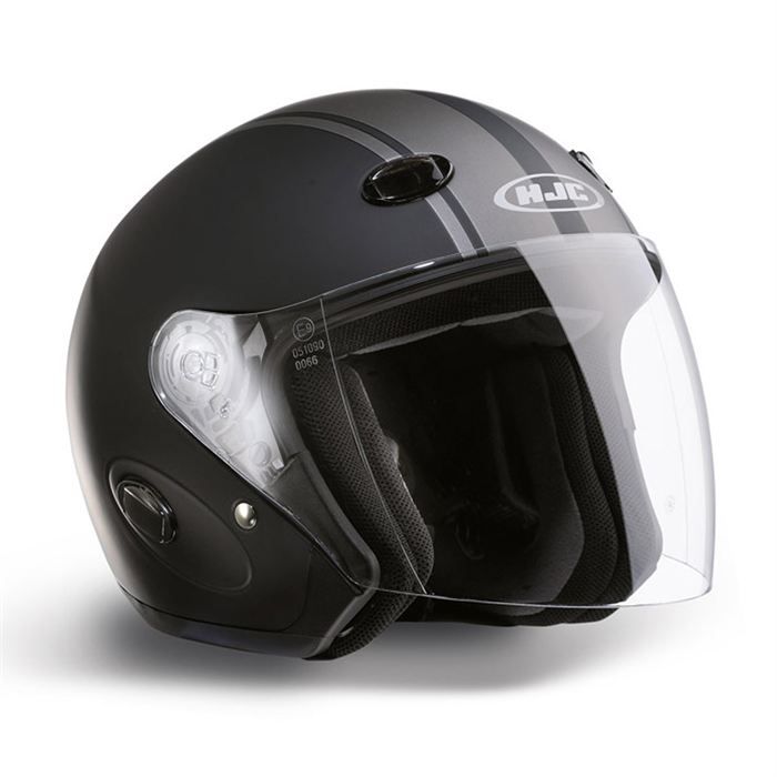 HJC Casque Jet CL 33 N Noir mat déco 