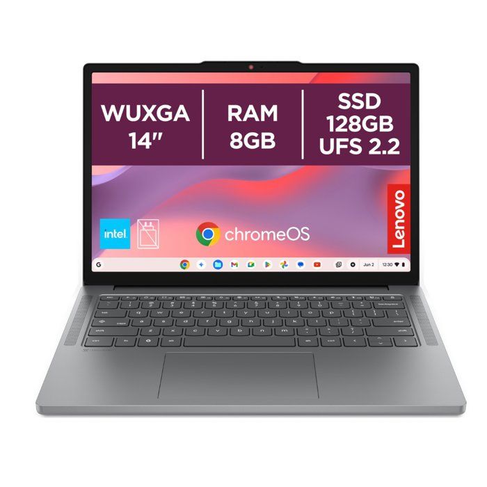 PC Portable LENOVO Chromebook 14ITN11 ChromeOS 14 WUXGA Core 3 N355 RAM 8 Go Stockage AZERTY
