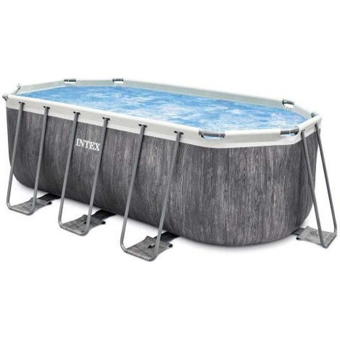 Intex - 26793FR - Kit piscine tubulaire baltik ovale 4,00 x 2,00 x 1,22m